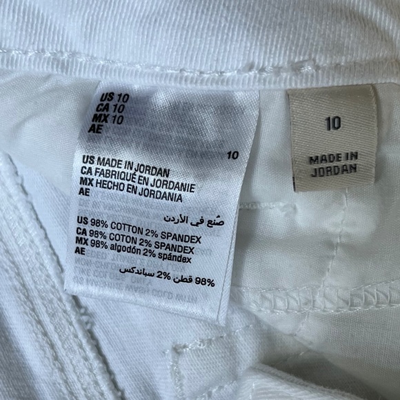 Style & Co White Curvy Girlfriend Straight Jeans, Size 10,  Wear down or… - Picture 7 of 8